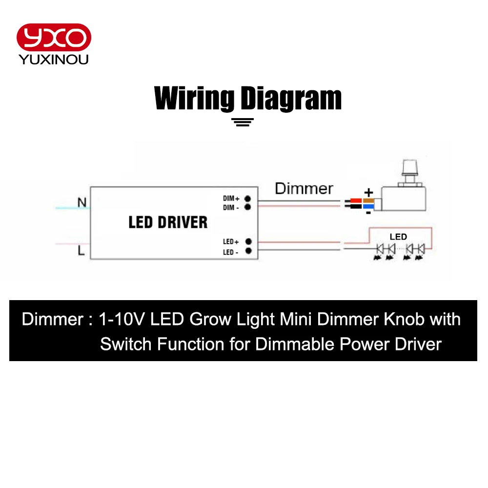 Imagem -06 - Potentilinear com Luz Led Potenticom Função de Interruptor para Controle de Potência Driver Dim 510v 1-10v