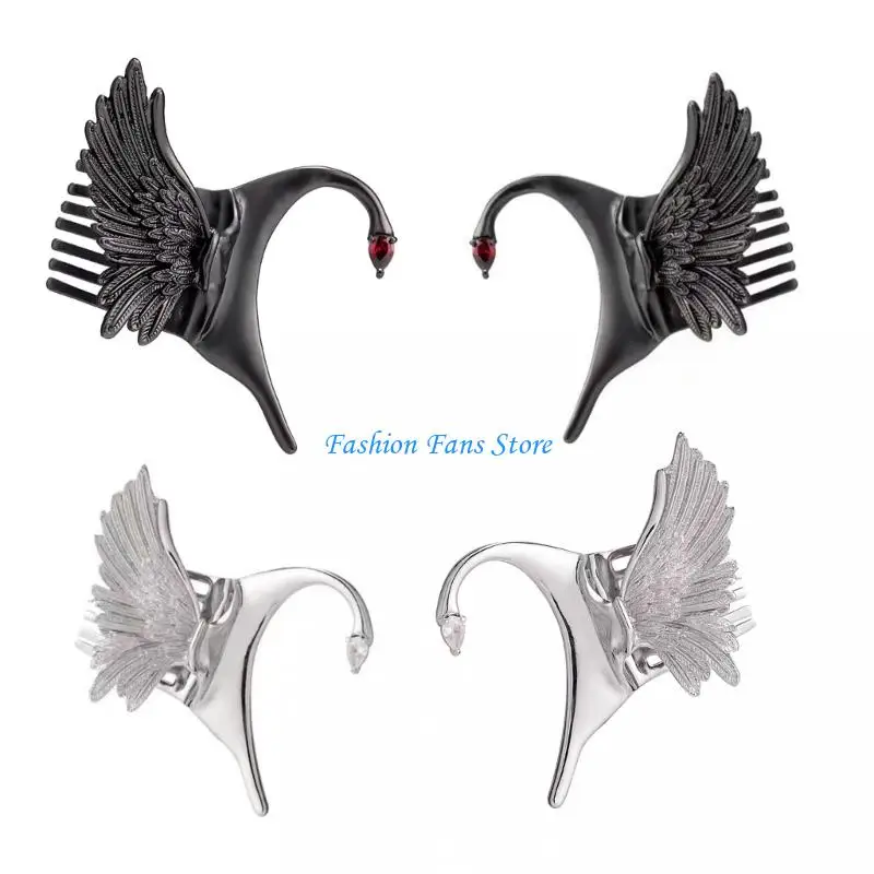 

Feathers Ear Clip Hair Jewelry for Layer Styling and Travel