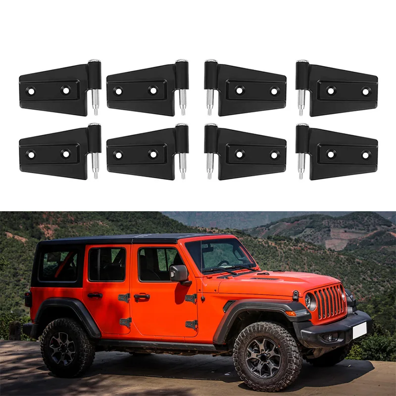 

Steel Door Hinge Kit For Jeep Wrangler JK 2007-2017 JL 2018-2022 4-Door Replacement Exterior Accessories