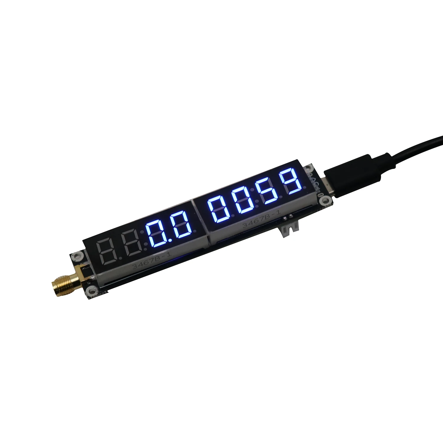 2-Kanal 1kHz-1600MHz RF-Frequenzzähler VHF UHF Digitaler Frequenzmesser für Walkie-Talkie, FM/AM/SW-Radio, SDR, 433M/868M/1575MHz – Detail 5