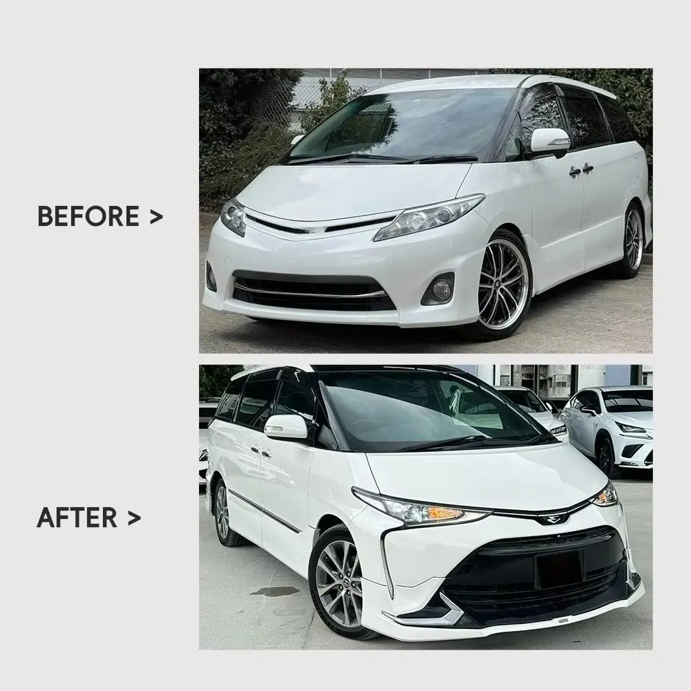 For Overlord 06-15 Upgrade 16 Old and New Surrounded Front Lip Bumper in Plastic ABS for LX Prado Rear Bumper As Well