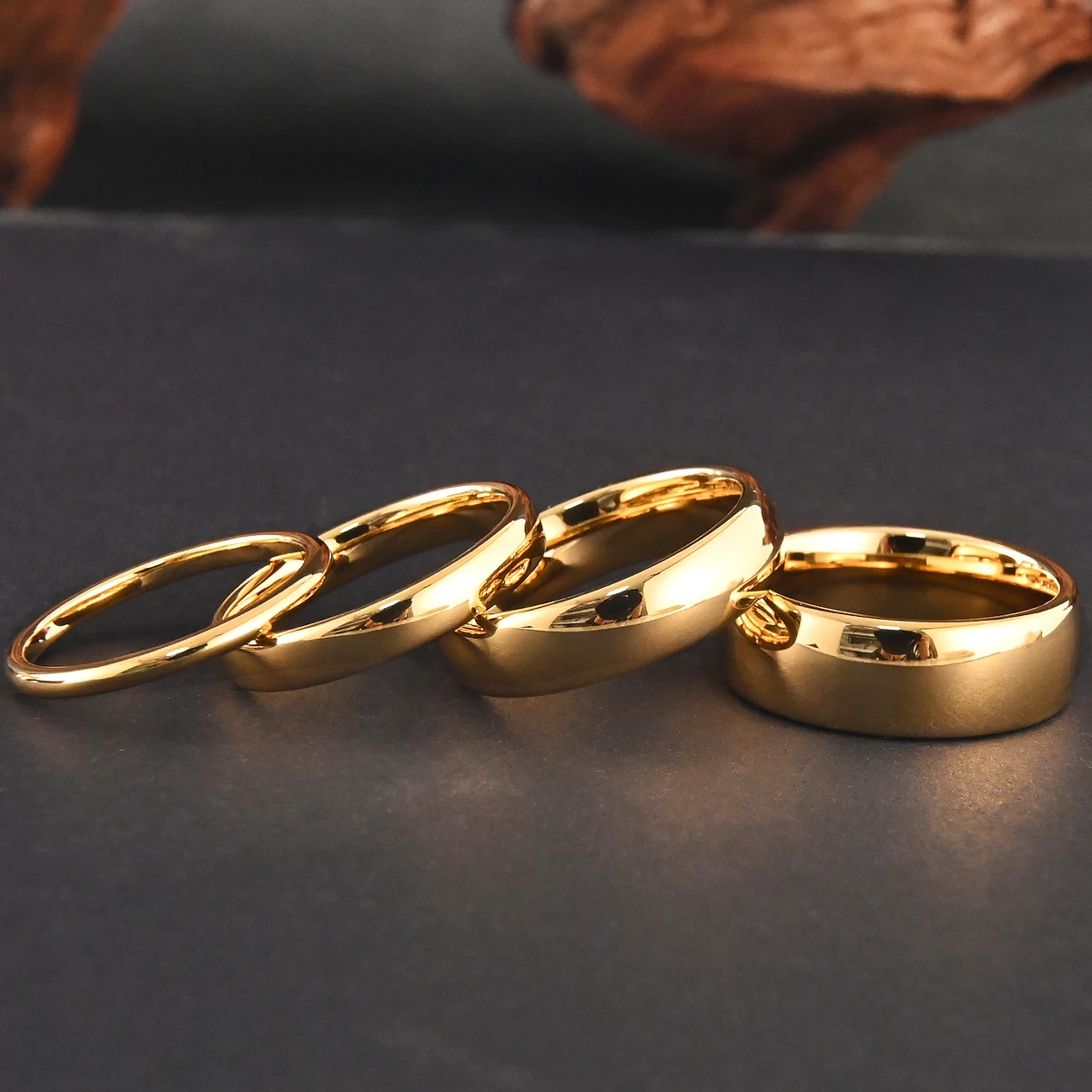 8mm/6mm/4mm/2mmSimple classic tungsten ring, personalized fashion wedding ring, comfortable fit, suitable for daily party wear