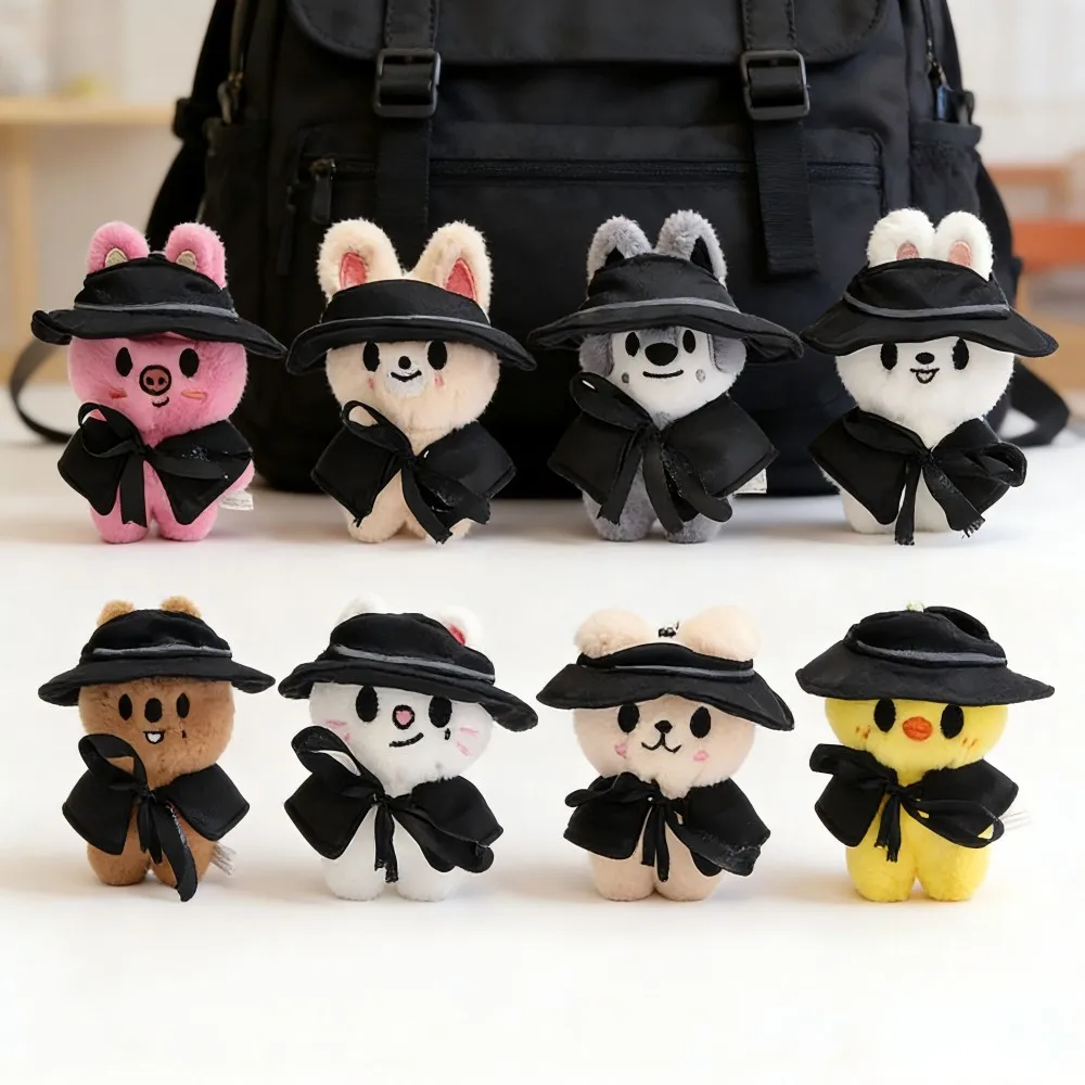 

10CM new Stray Kids SKZOO KPOP Felix Hyunjin BangChan HAN cartoon kawaii plush backpack keychain doll toy gift