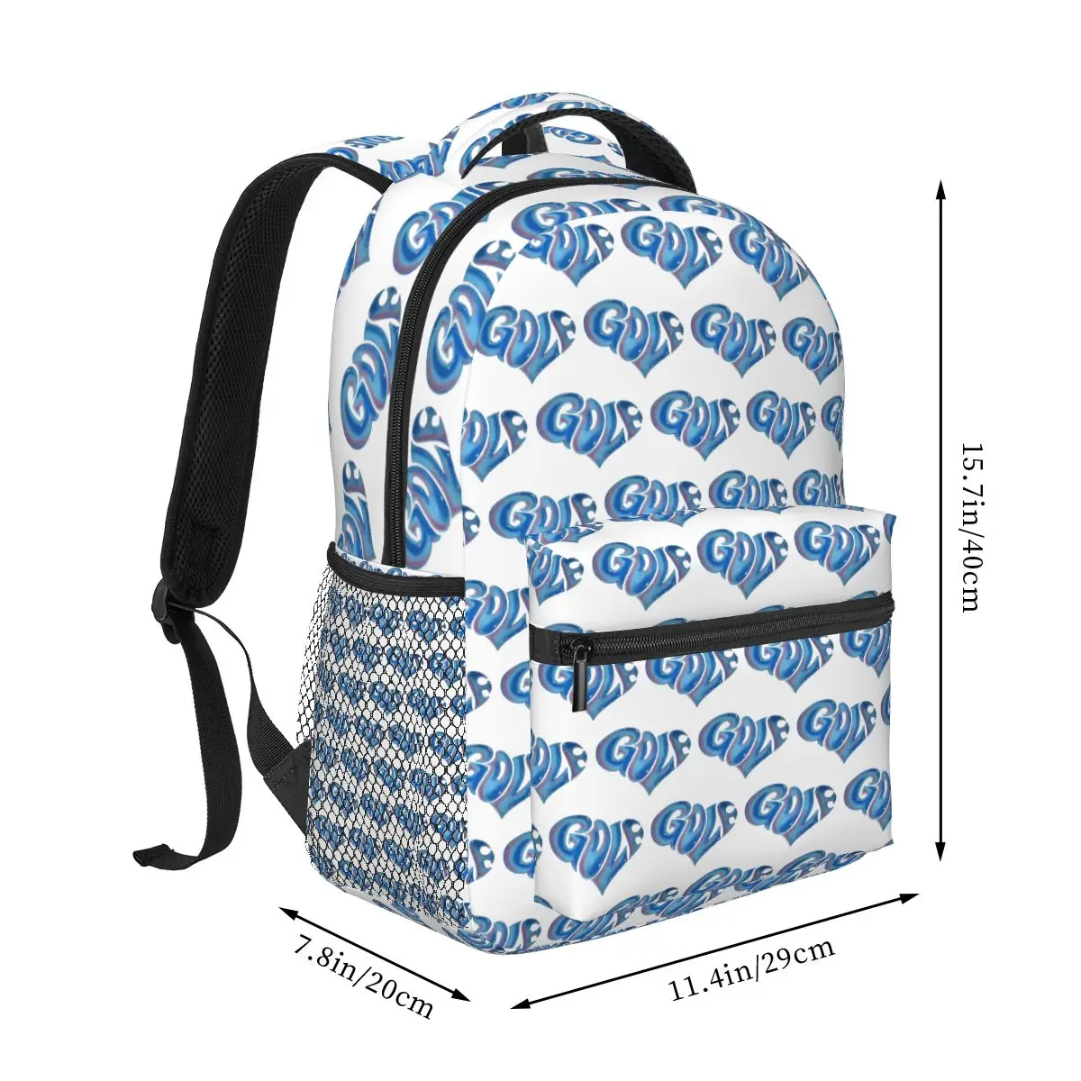 Tyler The Creator Golf Wang Heart Backpacks Boys Girls Bookbag Students School Bags Cartoon Travel Rucksack Shoulder Bag