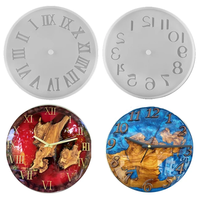 Zegar formy żywiczne arabskie cyfry rzymskie konstelacja odlew silikonowy forma z żywicy epoksydowej Handmade DIY rzemiosło jubilerskie narzędzia do robienia