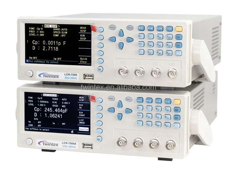 Digital Test Power Factor Impedance Inductance Capacitance Smart RLC ESR High Precision Bench LCR Meter