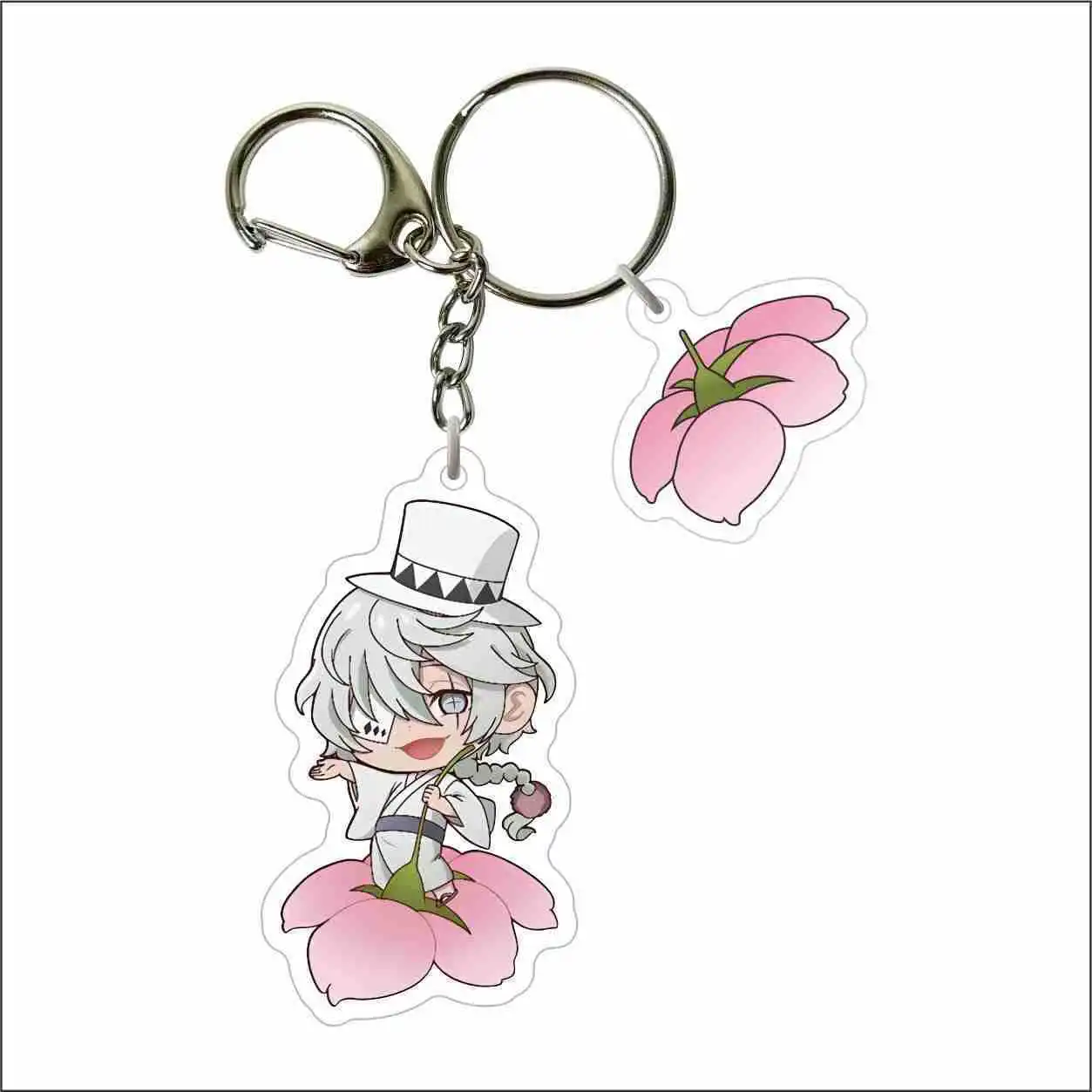 Double Layer Double-sided Animation Derivatives Nakajima Atsushi Dazai Osamu Ryunosuke Akutagawa Key Chain Creative Present