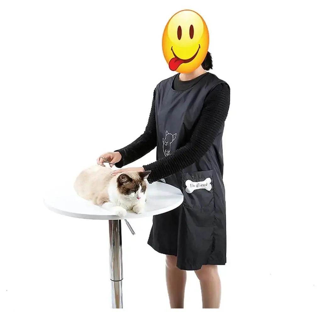 professional-pet-groomer-apron-waterproof-nylon-vest-with-pocket-durable-bag-accessories-for-pet-care-experts