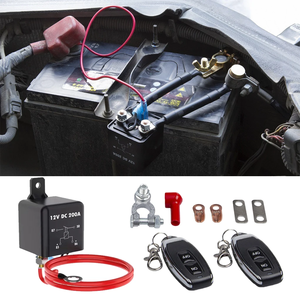 Remote Control Battery Disconnect Switch Easy-to- And Reliable Pure Copper Link Has Good