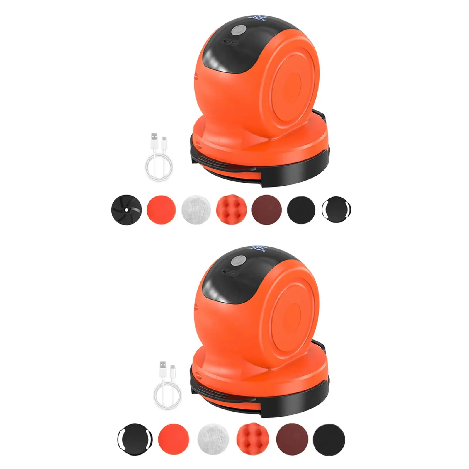 Plastic Cordless Car Buffing Polisher Handheld Waxing and Polishing Machine Three Speed for Set for Polishing Cars