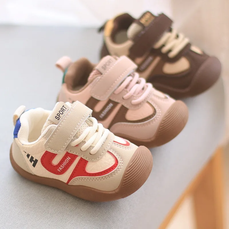 

Toddler Baby Kids Fashion Design Walking Shoes Sneakers Non-slip Casual Board Shoes Boys Girls Breathable Outdoor Sport Shoes
