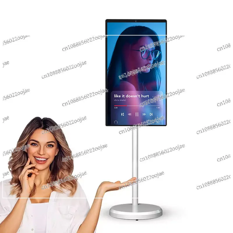 

21.5 Inch Battery-power Android Stand By Me Tv In-cell Touch Screen Gym Gaming Live Room Smart Interactive Smart Display