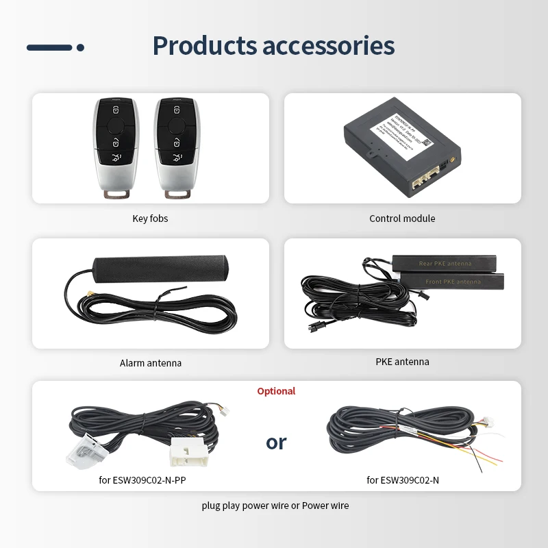 Easyguard Plug Play Smart Key PKE Passive Keyless Entry system Fit For FBS4 Cars(From 2014) With Factory Push Start Button
