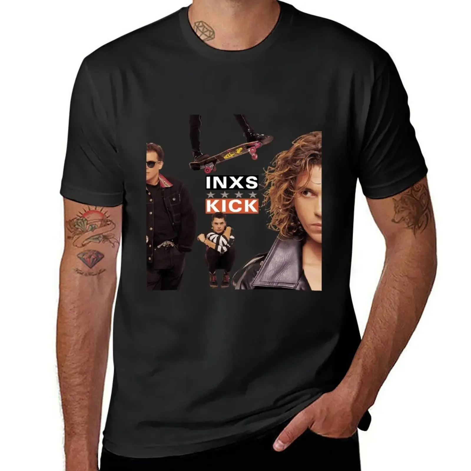 INXS Kick 34 T-Shirt plus size clothes custom t shirt clothes for men