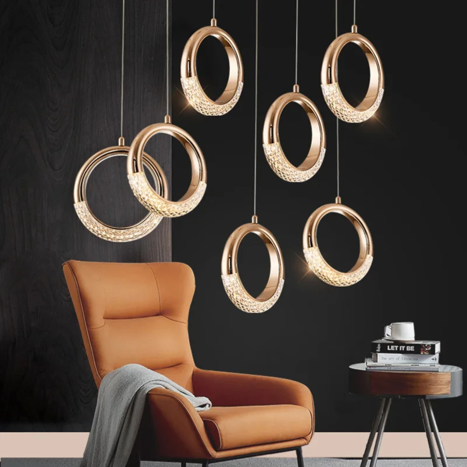 New Light Luxury Modern Bedroom Pendant Light in 90 characters