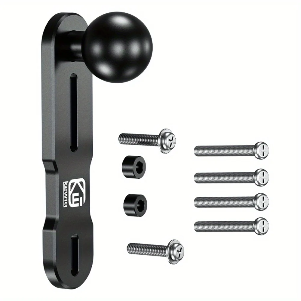 1Set Ball Head Adapter Aluminum Alloy Motorcycle Brake/Clutch Reservoir Cover 25mm Motorbike Mount Base Sports Camera Smartphone
