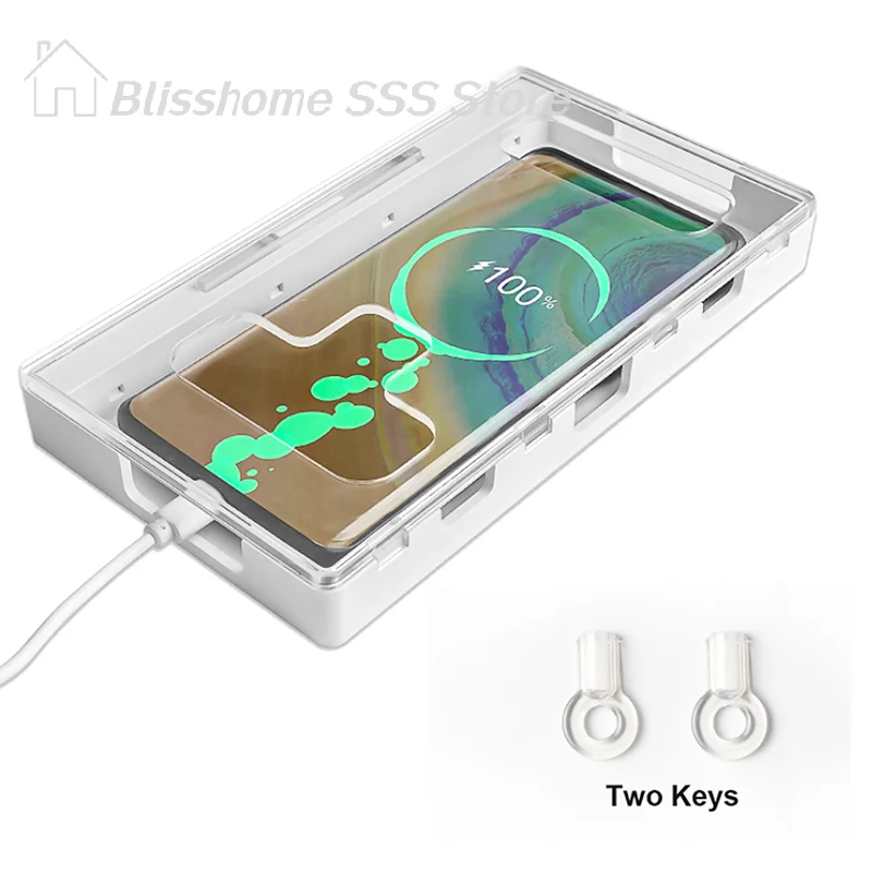 【S】Mobile Phone Jail Timer Lock Box Safe Smartphone Storage Box Locking Container For Self Discipline Self-control Timing