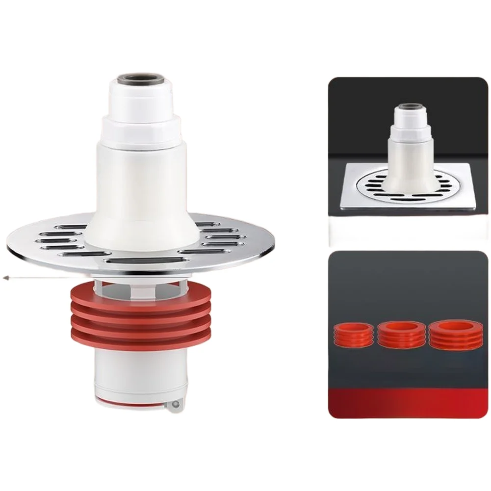 ABS Magnetic Drain Pipe Connector For Robot Vacuum Water Drainage Anti Smell Odor-Isolating Kitchen Bathroom Toilet Sewer