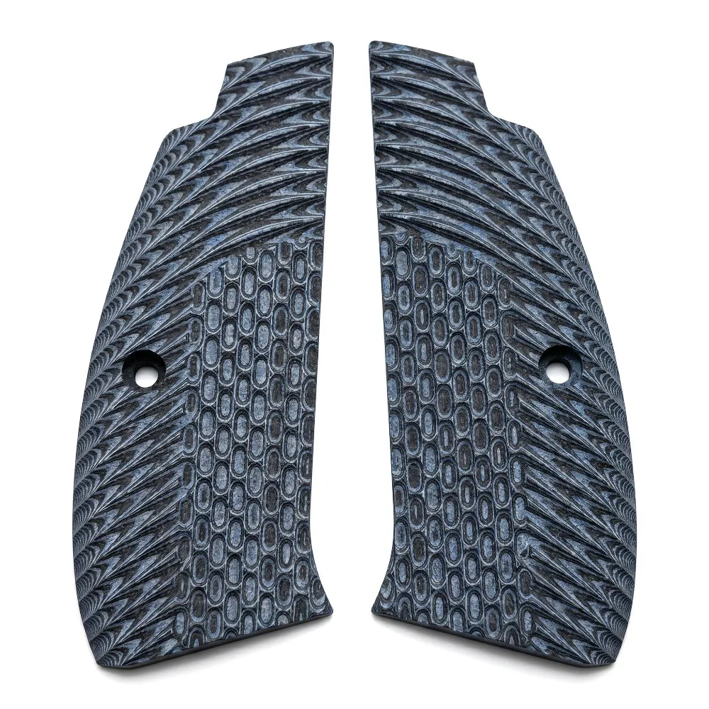 Custom Feather Honeycomb Textured 1911 Grips Ergonomic Anti-slip Pistol Grip Panels for Full Size 1911 Mod