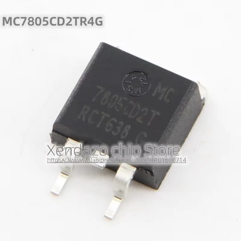 5pcs/lot MC7805CD2TR4G MC7805CD2T 7805CD2T TO-263 package 5V / 1A positive output linear regulator chip