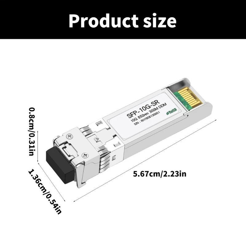 10GBase SFP+ 10G 850 nm MMF-Transceiver SFP-Modul mit geringem Stromverbrauch bis zu 300 Meter SFP-Ethernet-Transceiver N2UB