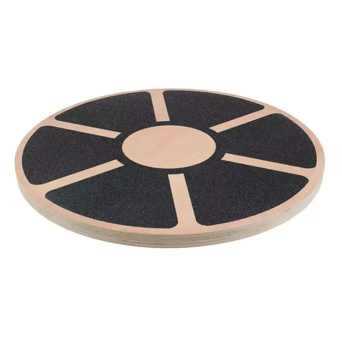 

360 degree balance rocking board wooden round core muscle training endurance agility