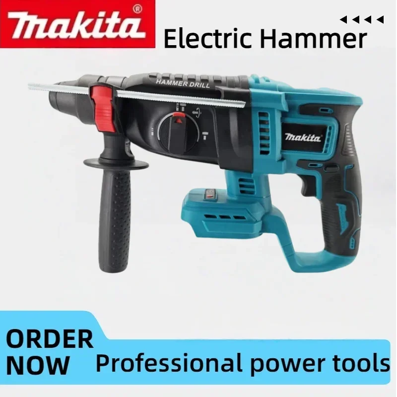 Makita Original Brushless Electric Hammer, Wireless Cordless Hammer Drill Powered by  Professional Power Tool