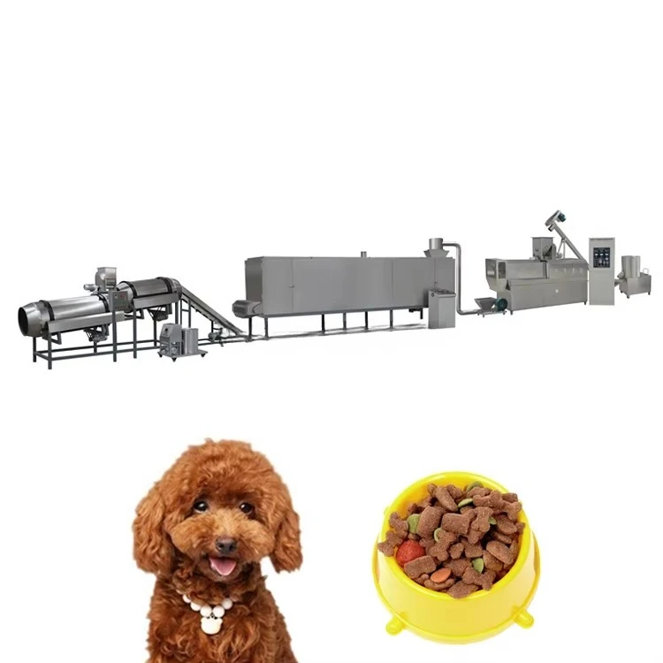 ماكينة تصنيع أغذية الحيوانات الأليفة الأوتوماتيكية 200-300 كجم/ساعة من الفولاذ المقاوم للصدأ متعددة الأغراض ماكينة صنع أغذية الحيوانات الأليفة خط طارد طعام الكلاب والقطط #4
