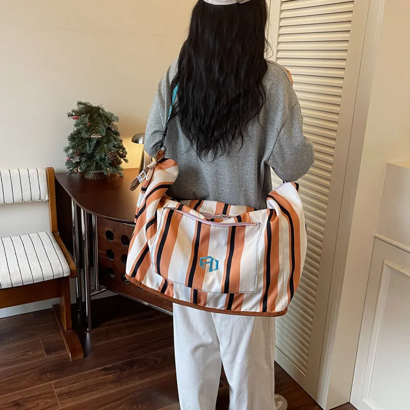Three-in-one travel bag, portable foldable luggage bag, multi-functional gym bag, large-capacity backpack