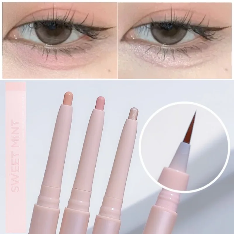 

Double Ended Pencil Highlighter Makeup Pen Liquid Contour Liner Eye Brightener Stick for Face Cheek Nose Highlighting