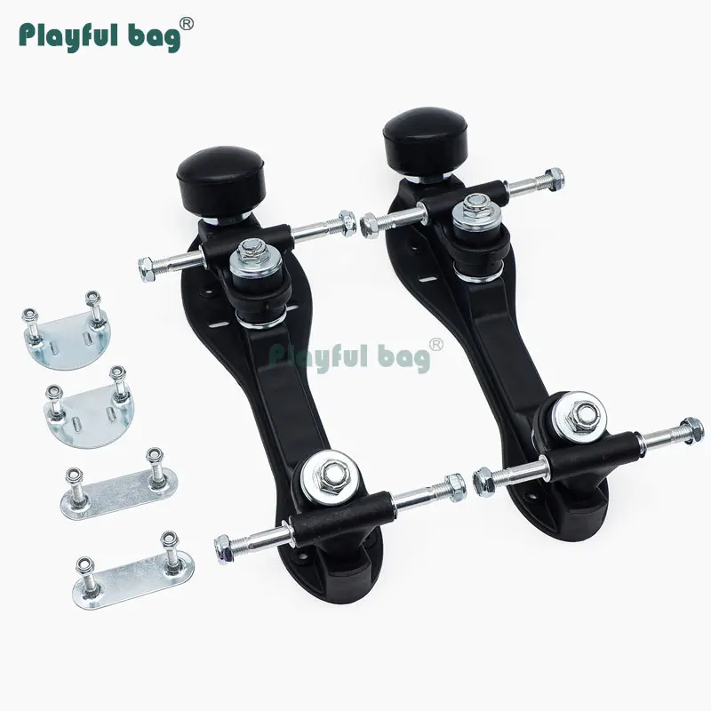 

Double Roller Skates Assemble Bottom Plate DIY Shoes Modification accessory Skate Trucks Roller skating bracket AMB146