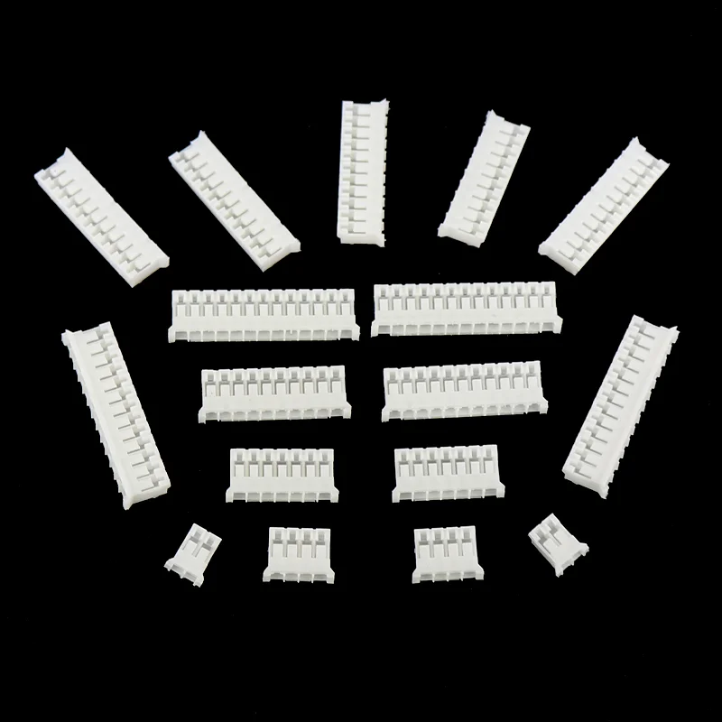 50Pcs PH2.0 2/3/4/5/6/7/8/9/10/11/12/13/14/15/16p Wire Connector PH 2.0MM Pitch Terminal Housing Plastic Case Plug Socket PCB