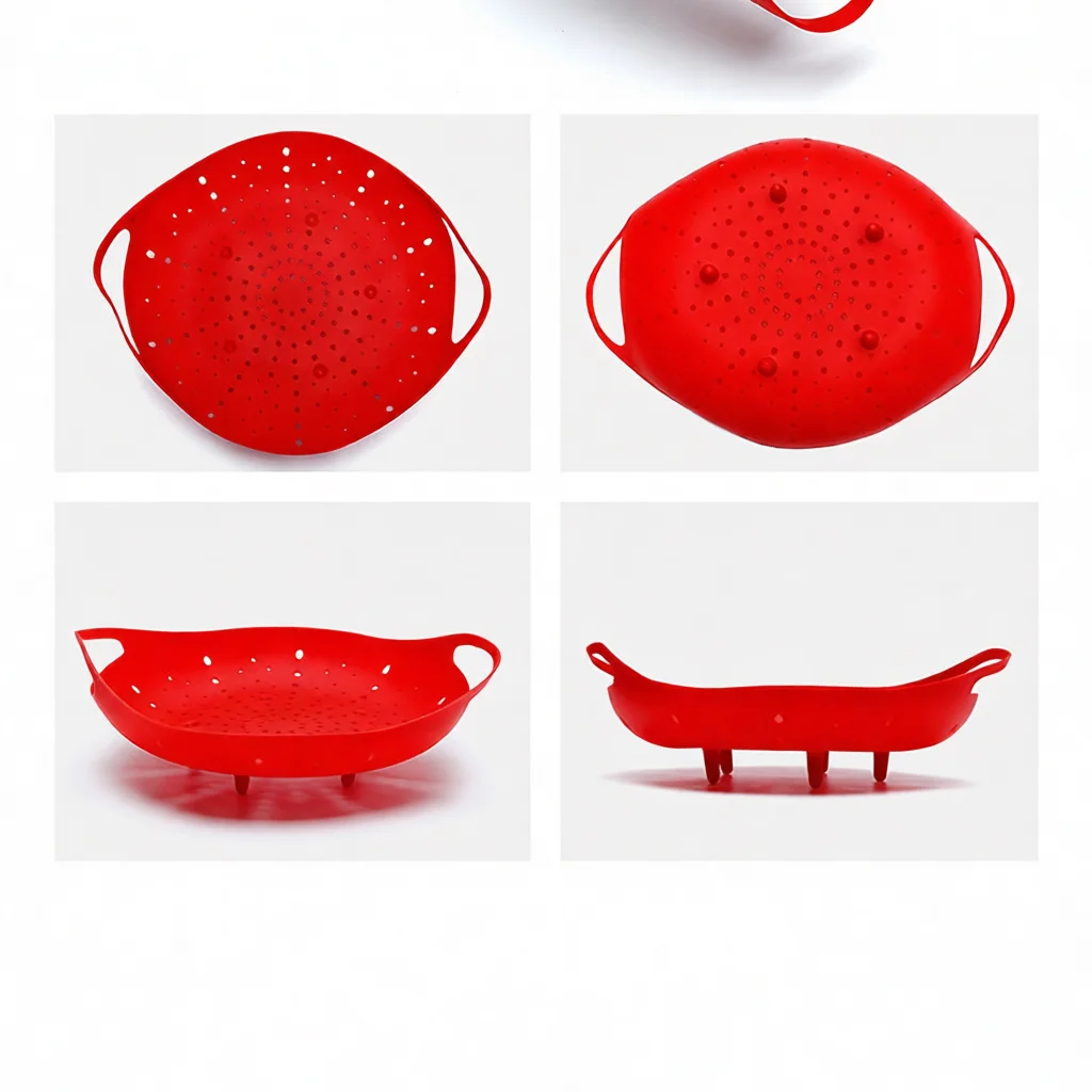 Kitchen Silicone Steamer Baske - Silicone Steamer Basket ulasan dan harga