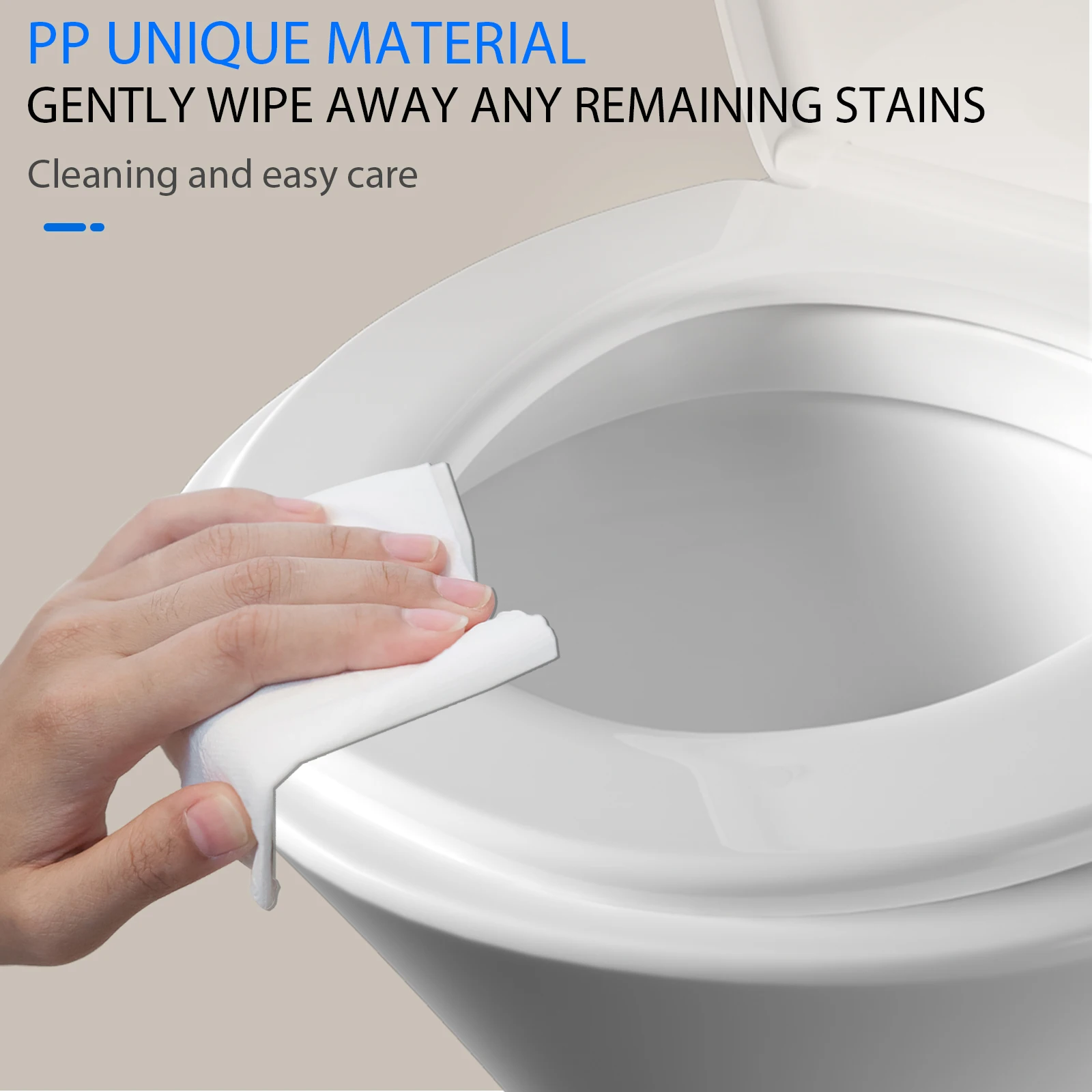 غطاء بيضاوي لمقعد المرحاض من النوع O من النوع O - مفصلات متينة سريعة الإصدار، غطاء صوان مدمج سهل التركيب ومضاد للخدش