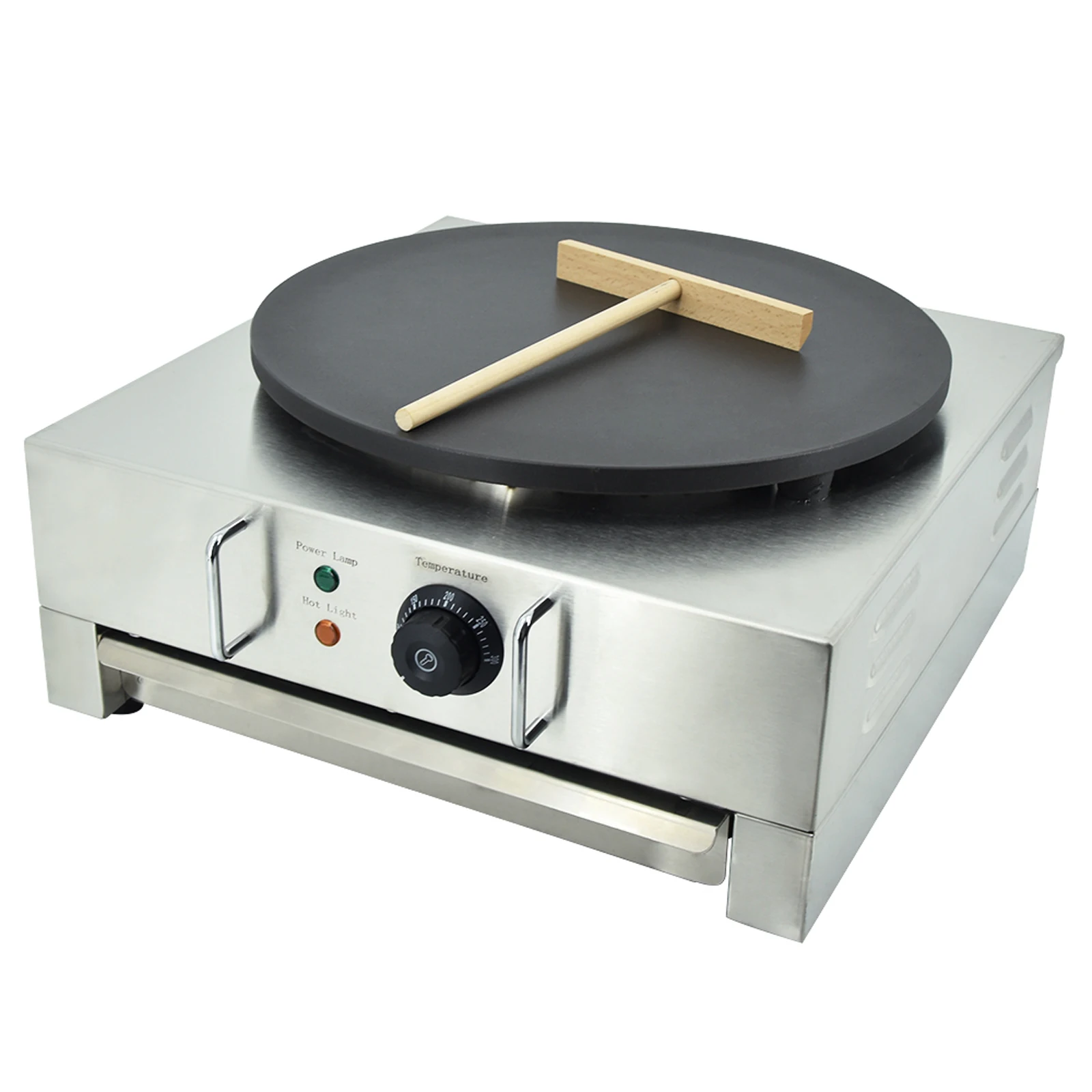

Commercial Electric Crepe Maker 220V New Condition Pancake Support Customization Of Iron Plate Weight
