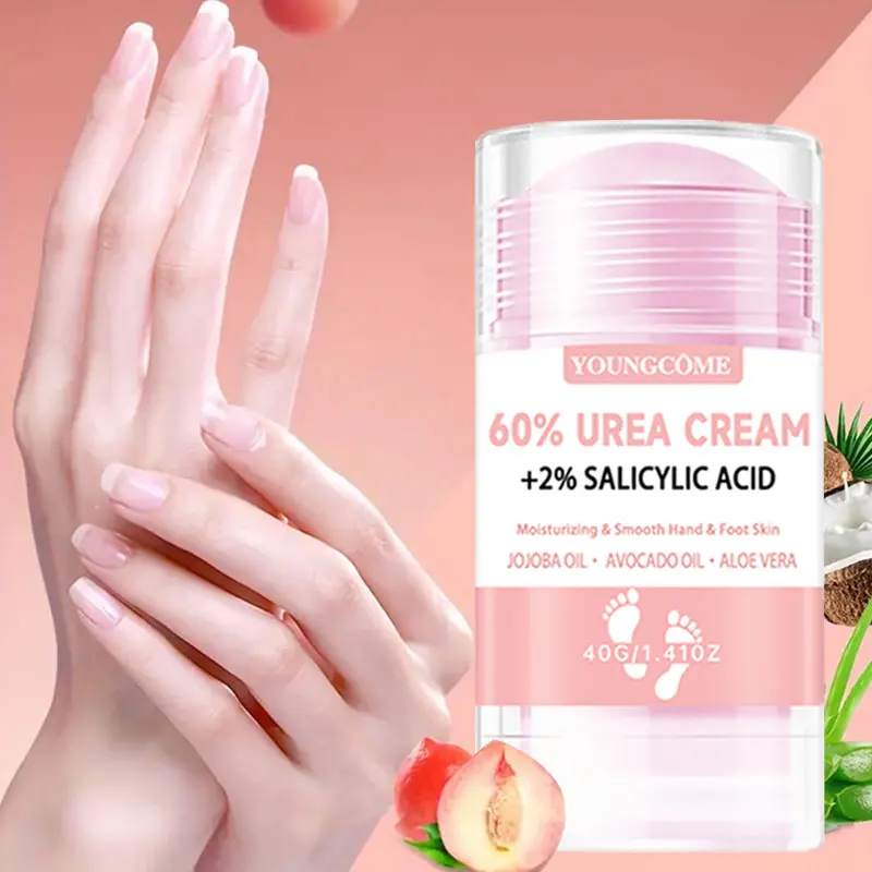 1/2/4 قطعة كريم القدم 60% اليوريا و 2% حمض الساليسيليك مكثف للكعوب المتشققة والترطيب والتحكم في الرائحة قناع القدم للعناية بالقدم