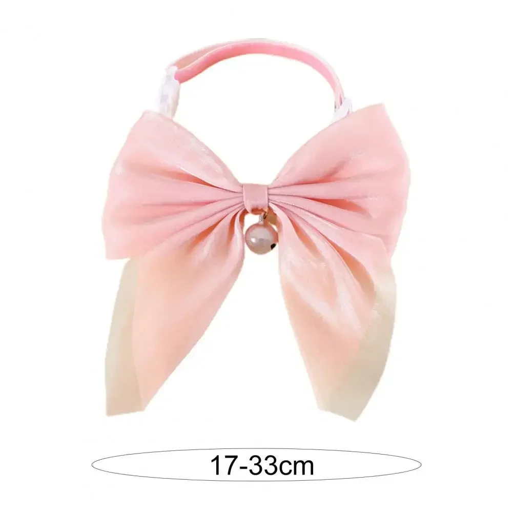 Pet Collar Exquisite Comfortable Decorative Pet Kitten Cat Velvet Bowknot Neck Circle Neck Bow Pet Accessories