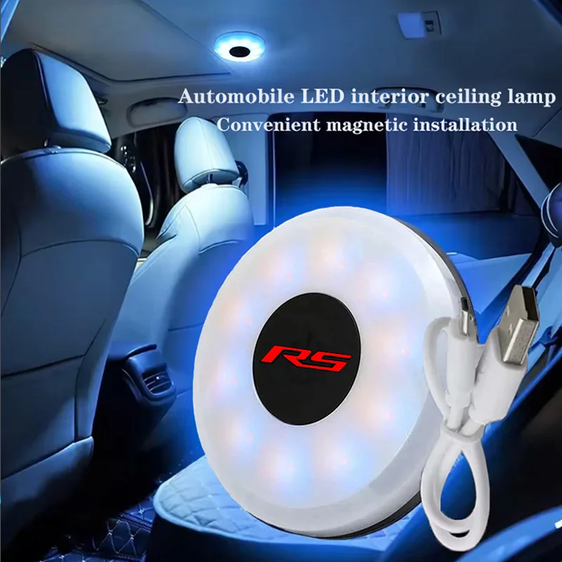 Three color adjustable LED car reading lamp For Chevrolet RS Corvette Silverado Camaro Tahoe Equinox Cruze Malibu car Accessorie