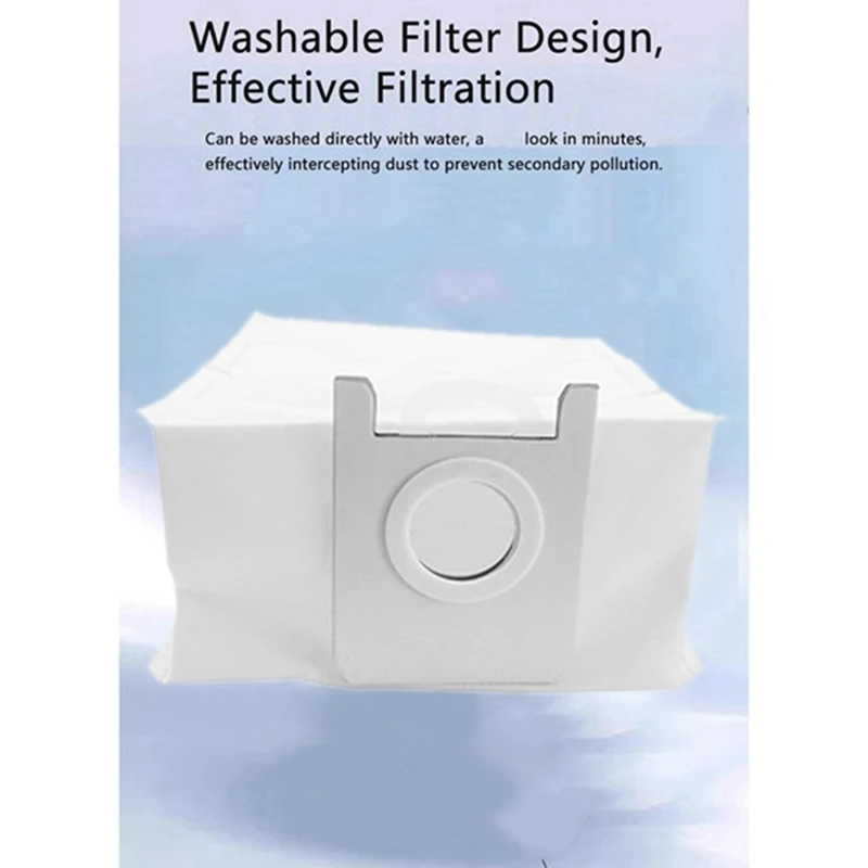 18 قطعة من فلتر الفرشاة ومجموعة أكياس الغبار لقطع غيار ملحقات المكنسة الكهربائية ROIDMI EVE MAX