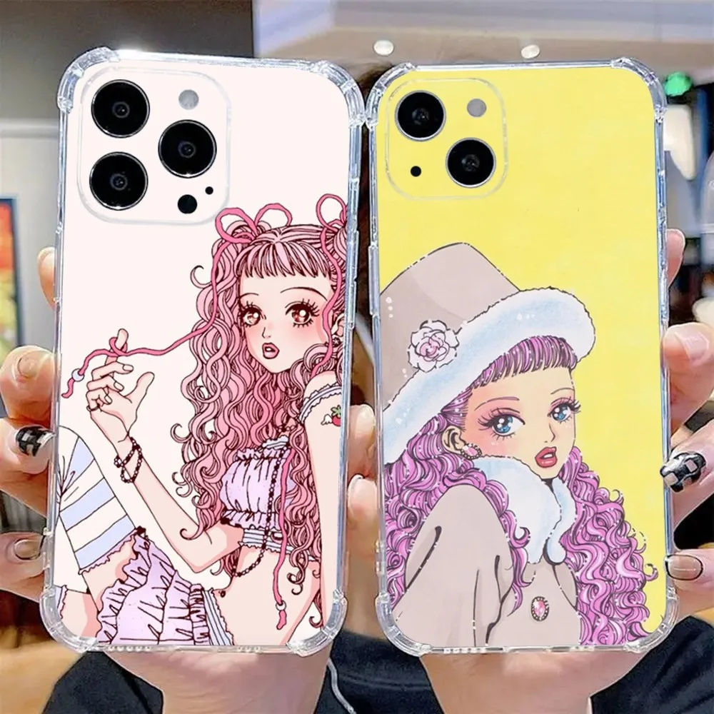 

M-Miwako Sakurada Phone Case For iPhone 15,14,13,12,11 Plus,Pro,Max,XR,XS,X,7,8 Plus,SE,Mini Transparent Silicone Soft