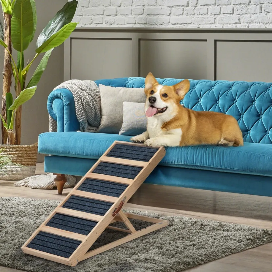 

Doggy Steps for Dogs and Cats Used as Dog Ladder for Tall Couch, Bed, Chair or Car