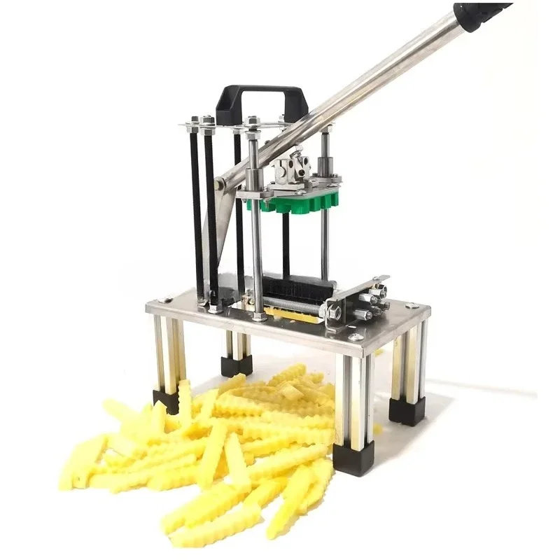 Household manual vegetable wave shape potato wrinkle chip slicing machine/hand pattern frying and cutting machine