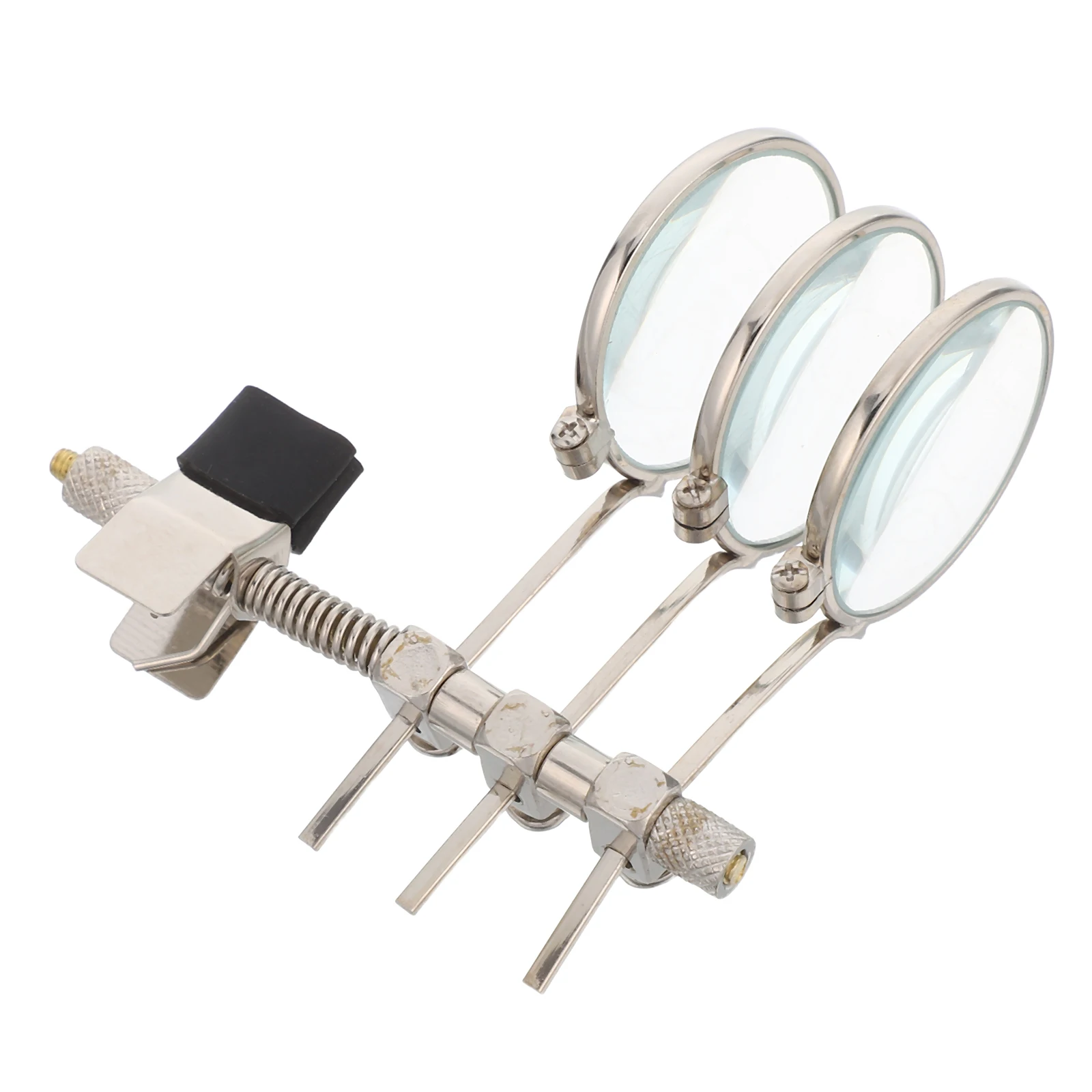

Jewelry Magnifier Clip on Lightweight Silver Adjustable Lens Loupe for Watch Repair Jewelry Crafting High Definition Accuracy