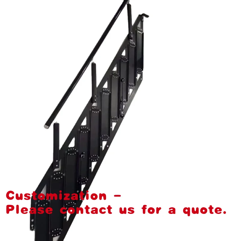 

Customize.Hidden Side-mounted Telescopic Staircase, a Practical and Stylish Wall-mounted Household Staircase That Is.