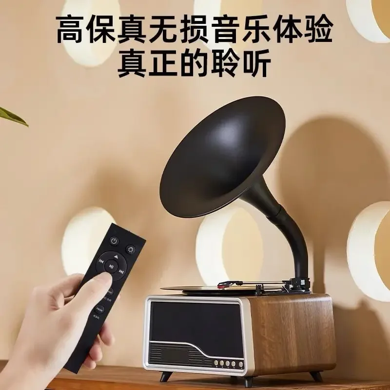 Light luxury phonograph Bluetooth living room multi-function speaker vinyl audio record modern ornament