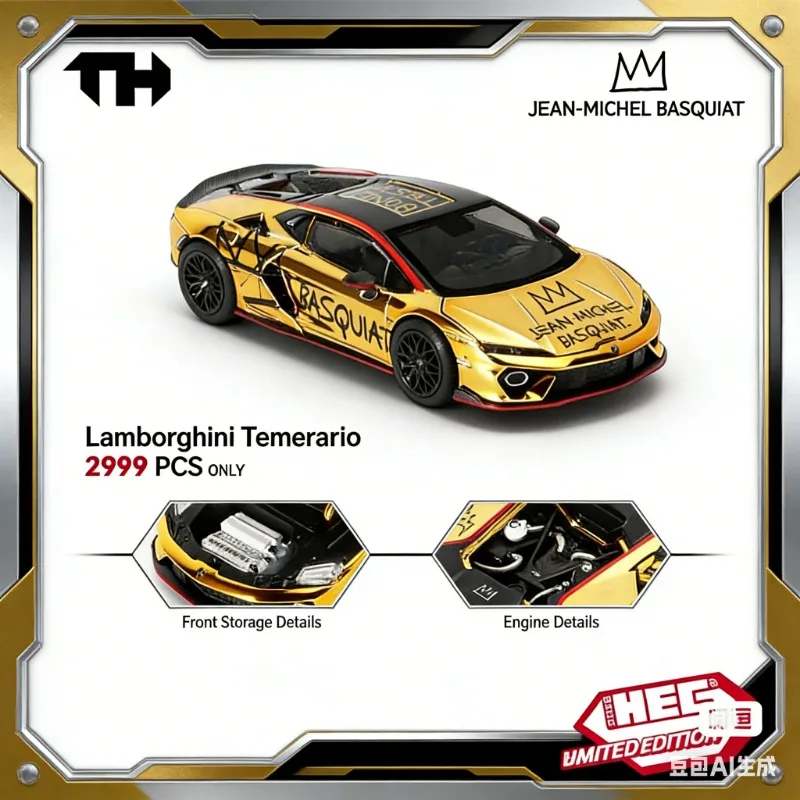 

TH 2026 HECLambo Basquiat Limited Edition 1:64 Lamborghini Alloy Cast Car Model Adult Collectible Boys' Toy Holiday Gift