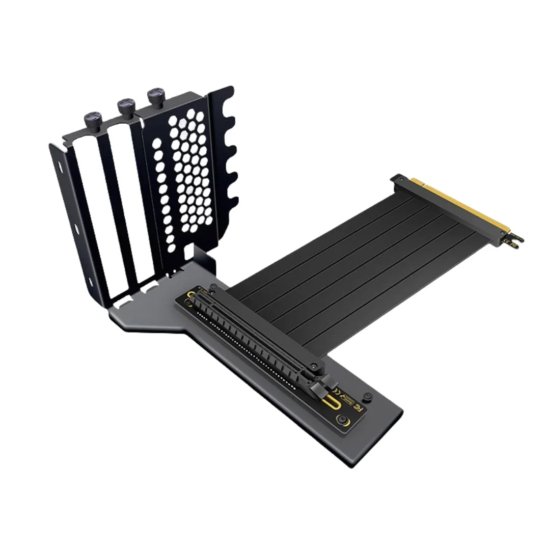 PCI-E 3,0 4,0 5,0 X16 PGU Cable de extensión elevador juego de soporte Vertical para 3090 4090 admite tarjeta gráfica gruesa de 3 coches personalizada