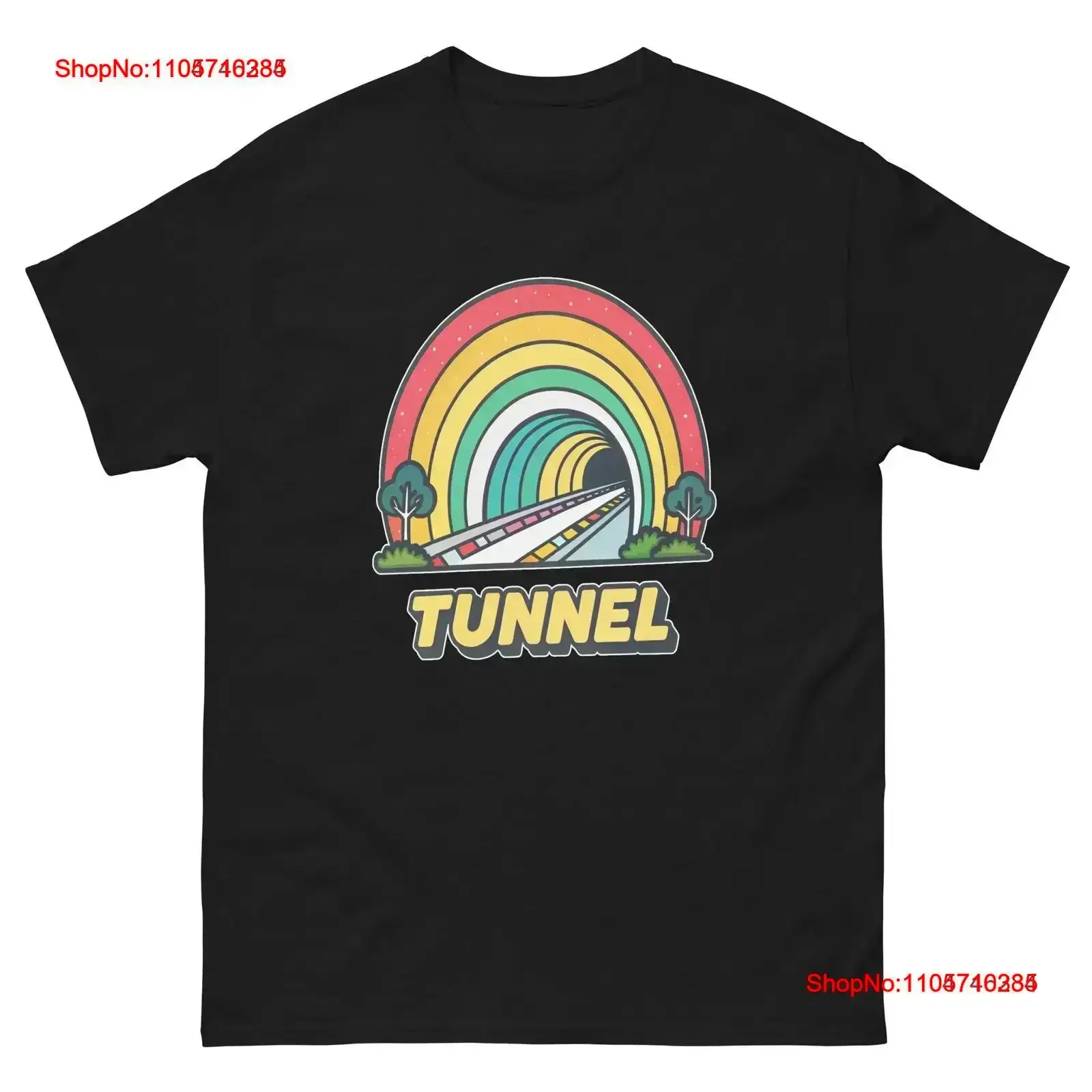 Tunnel Object Place Item Urban T Shirt vintage Washed Slightly fashion designer clothes streetwear Stylish Versatile vintage