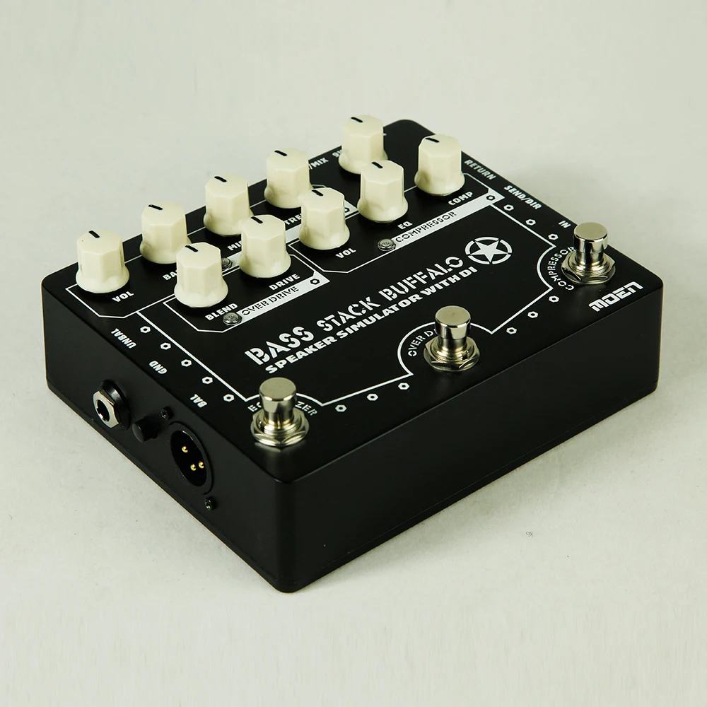 MOEN Bass Combined Effects EQ Overdrive Compressor STACK BUFFALO Speaker Simulator With DI