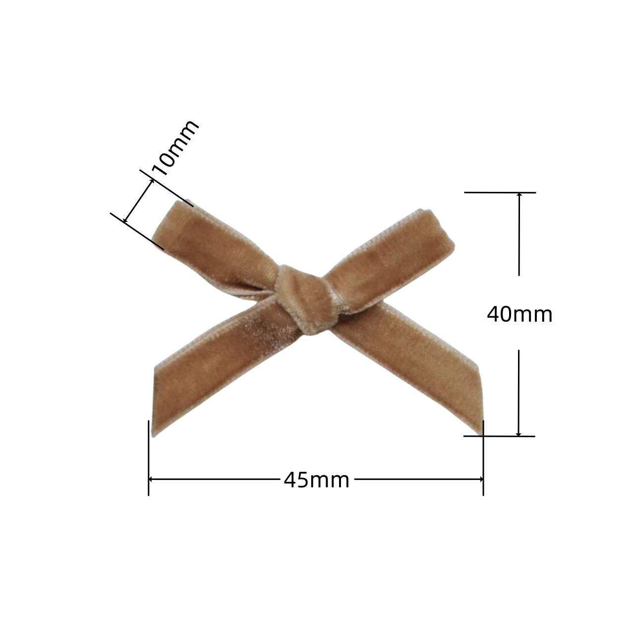 20 Stück/Lot 40x45mm Samtband-Schleifen Bunte Handgemachte Schleifen für DIY-Nähprojekte Hochzeitsdekoration Haarnadel Kleidungszubehör – Detail 1